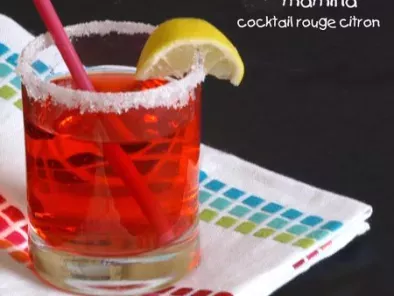 Cocktail rouge citron
