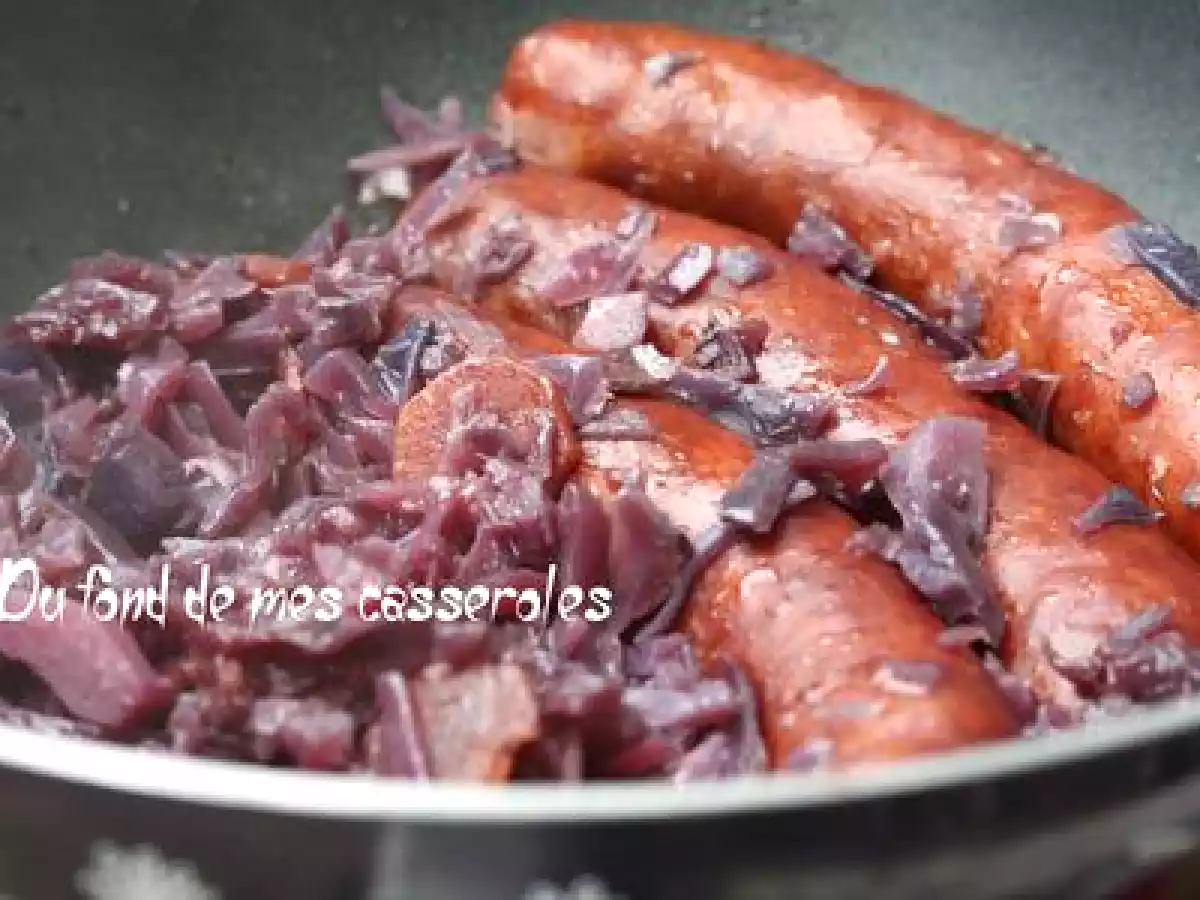 Cocotte de chou rouge franc-comtoise