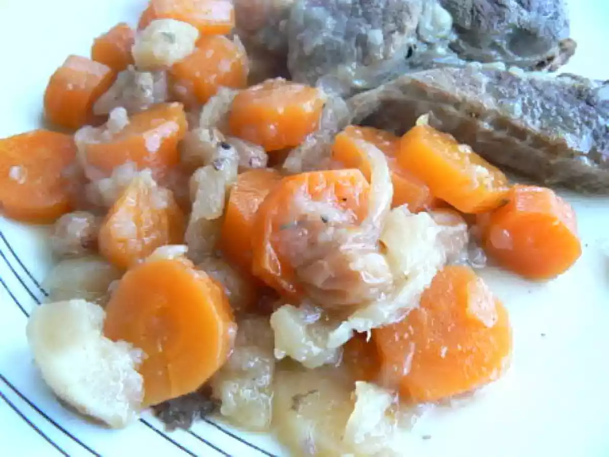 Cocotte de jarret de veau sucré-salé