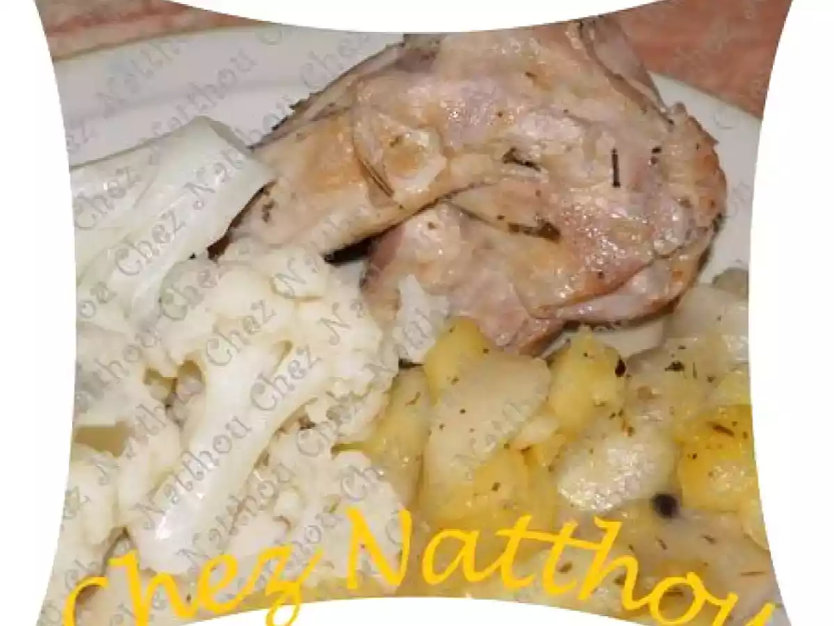 Cocotte de lapin aux pommes et aux poires