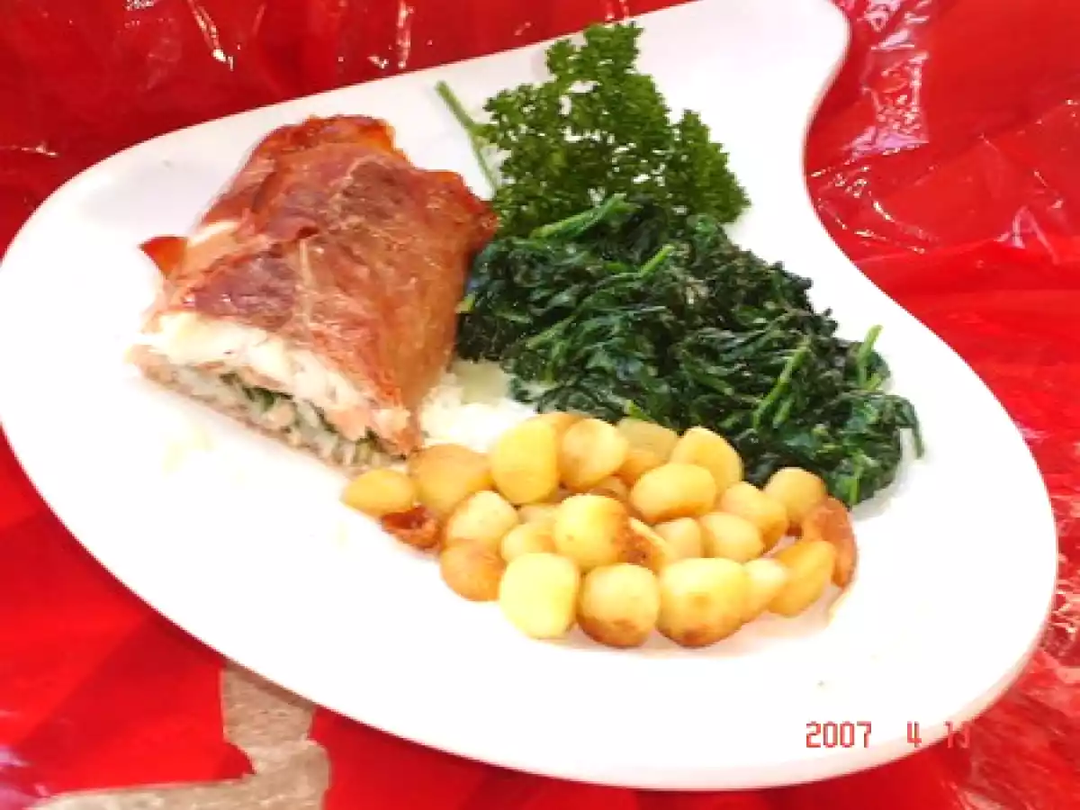 Coeur de cabillaud farçi aux herbes et au saumon fumé - photo 2