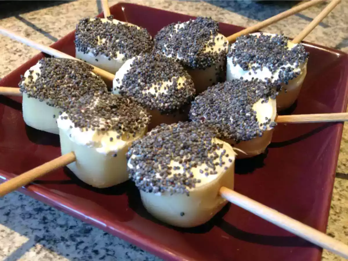 Coeurs de palmier au fromage et sésame grillé - photo 2