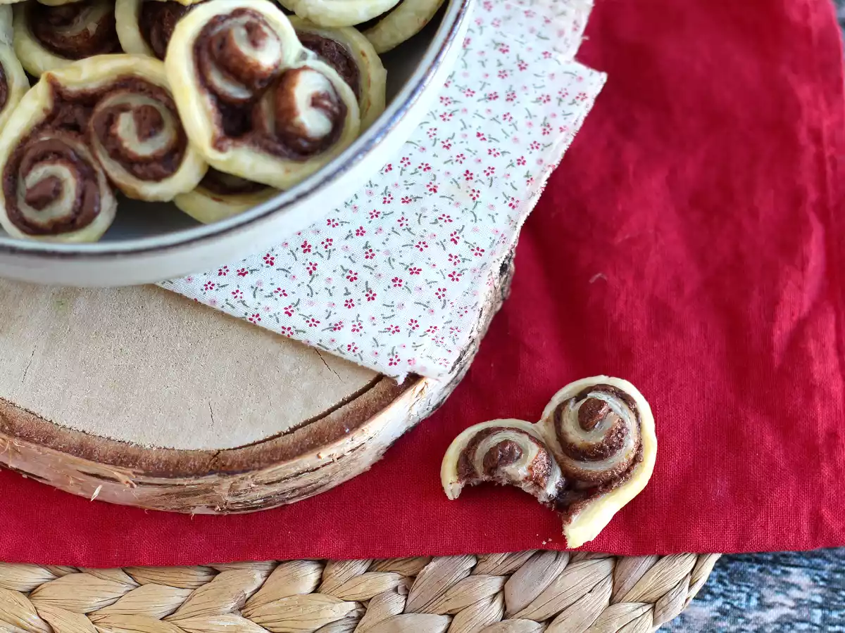Coeurs feuilletés à la pâte à tartiner pour la Saint Valentin - photo 4