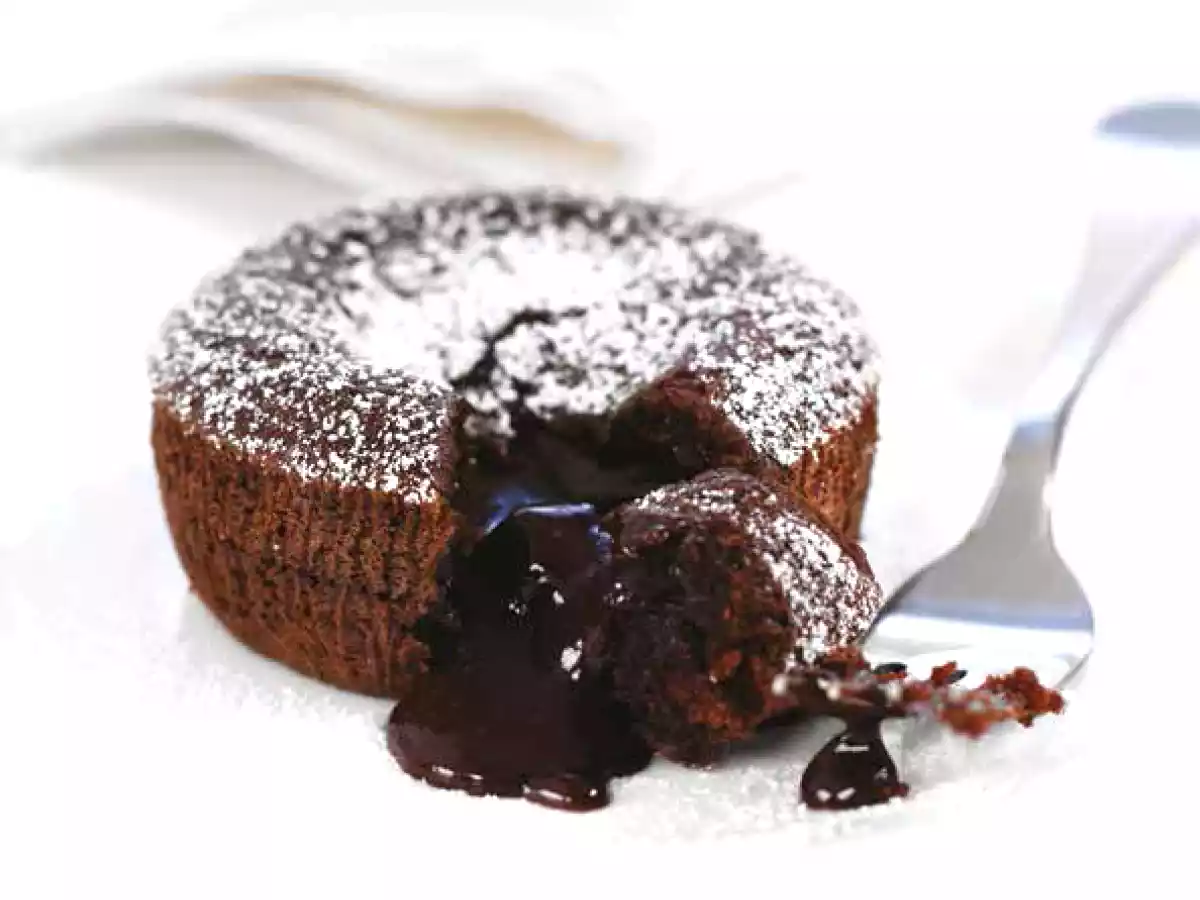 Coeurs fondants au chocolat praliné