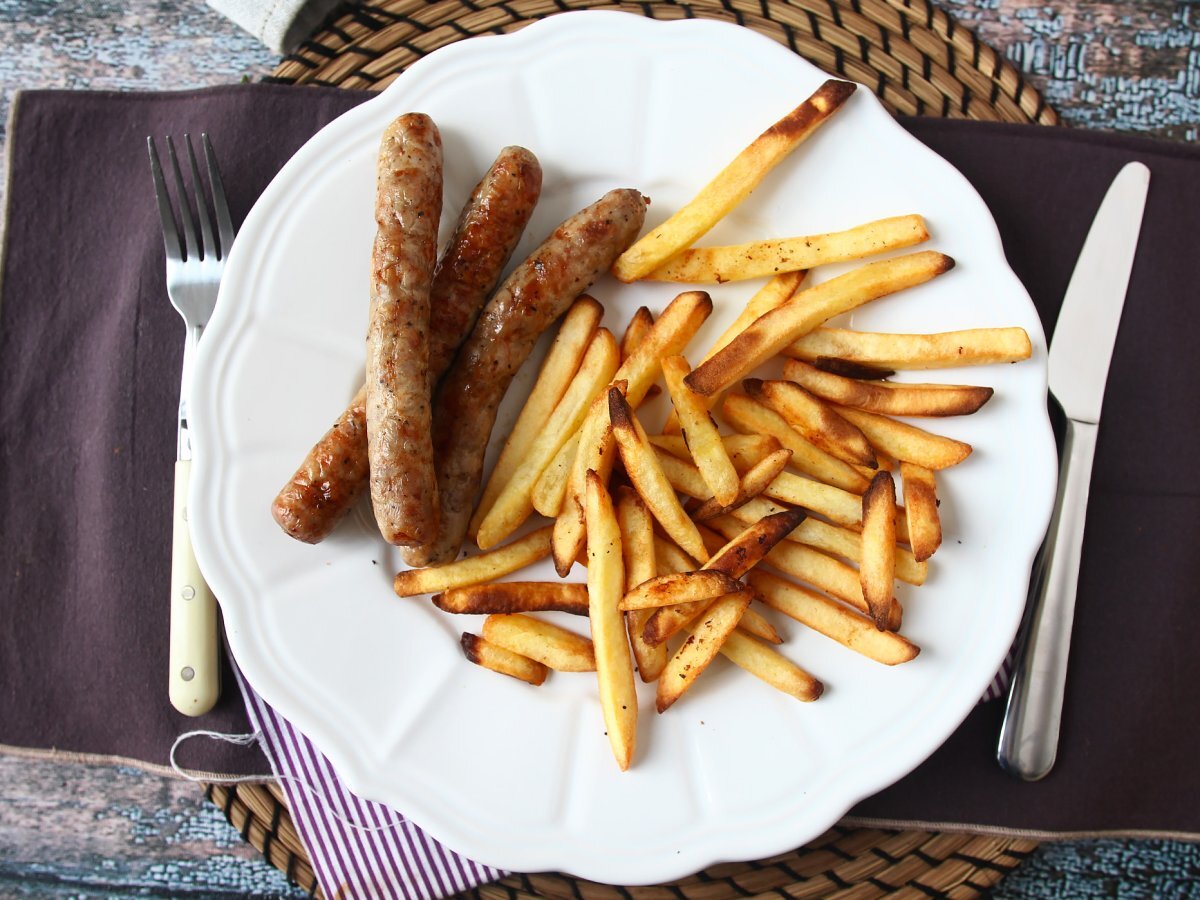 Recette : cuisson des saucisses à l'air fryer