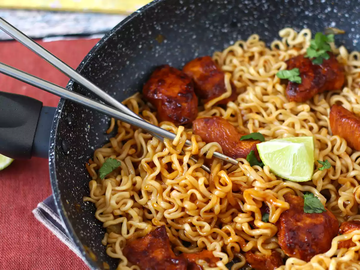 Comment cuisiner les nouilles buldak habanero lime, recette au poulet mariné! - photo 8