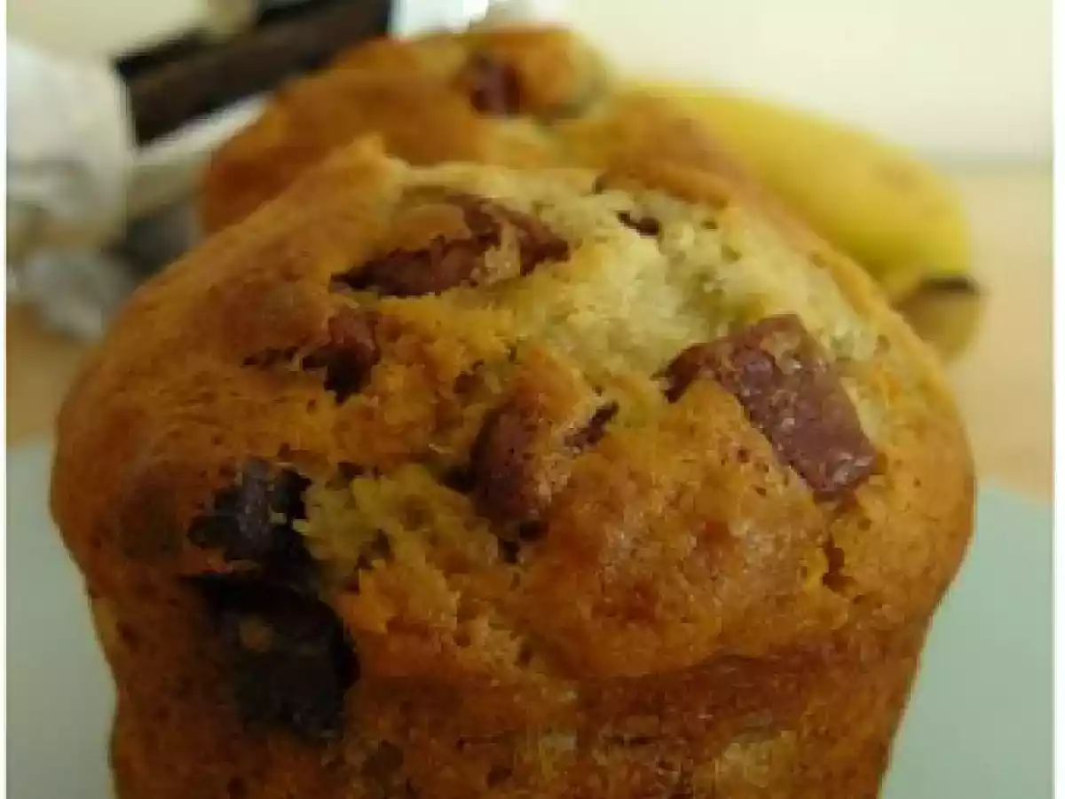 Comment utiliser des bananes bien (trop) mures ... Les muffins bananes/chocolat