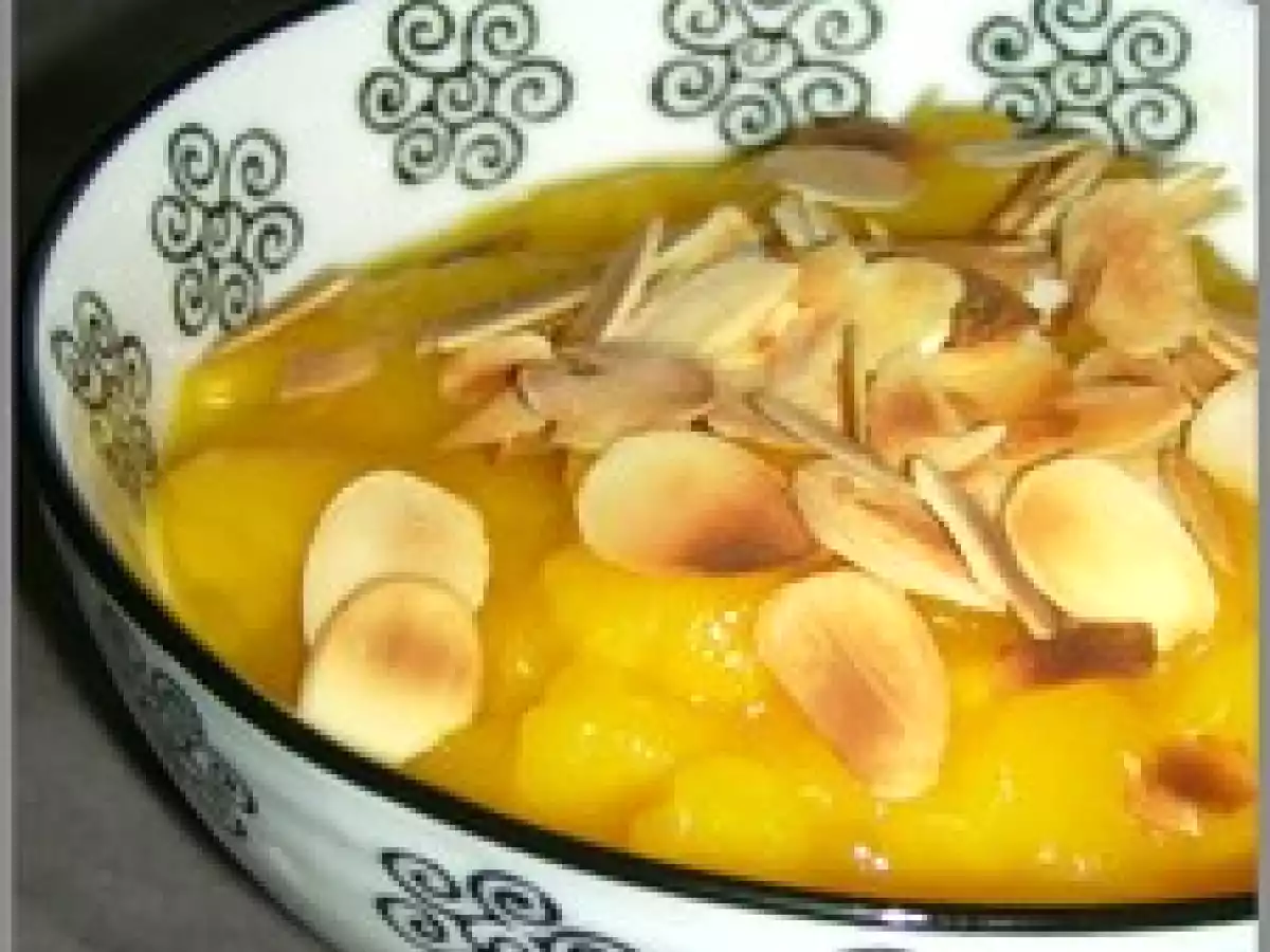 Compote de mangue au citron vert et au gingembre