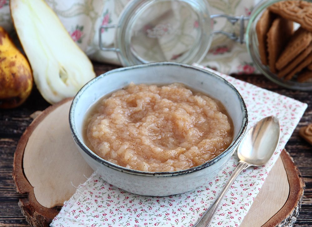 Recette de compote poires cannelle sans sucre ajouté