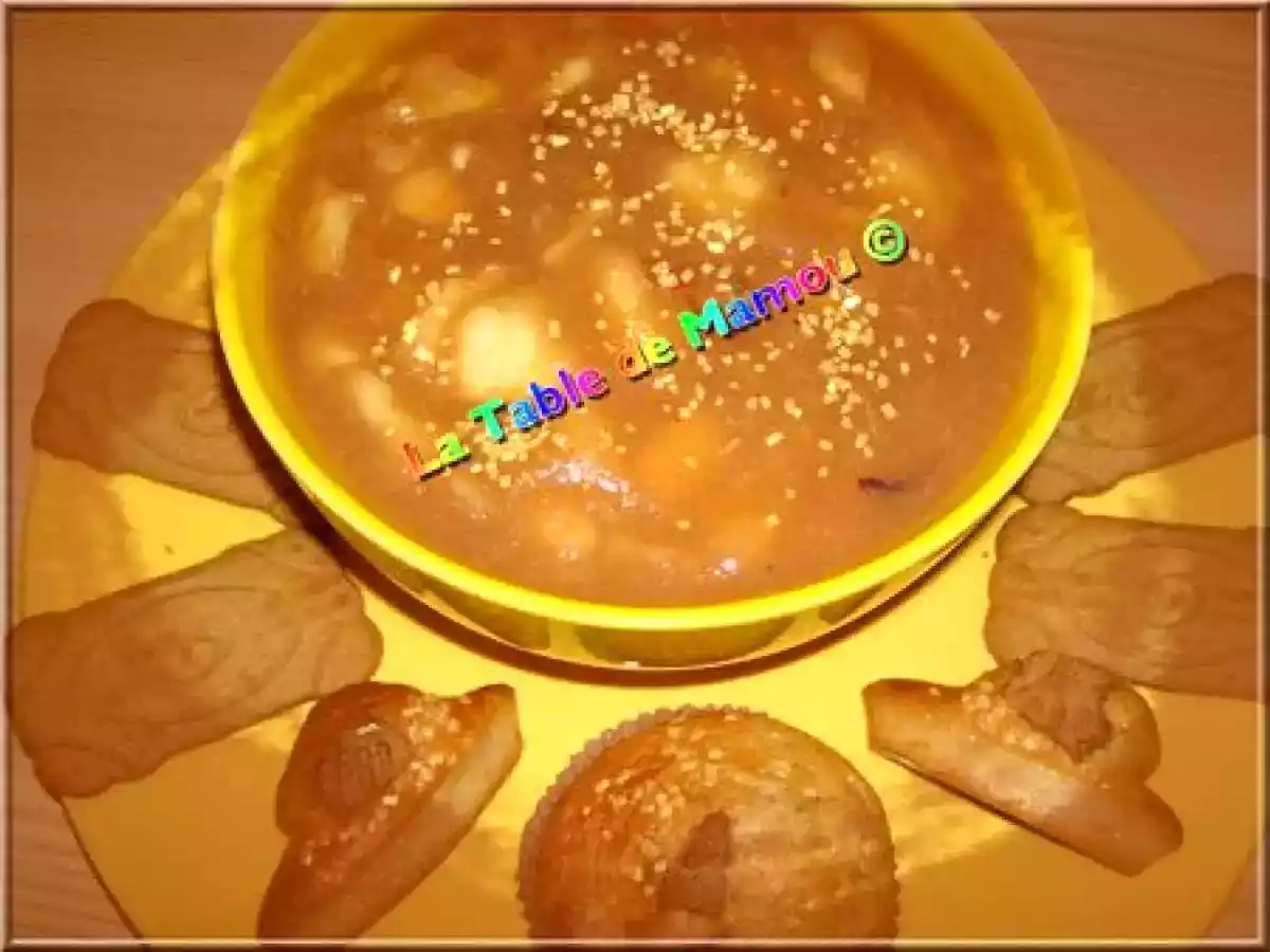 Compote de poires et pommes au sucre de coquelicot à la MAP