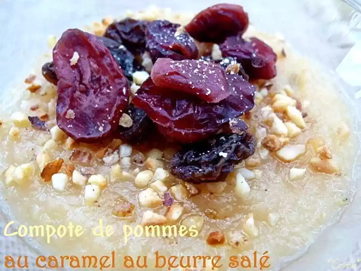 Compote de pommes au caramel au beurre salé