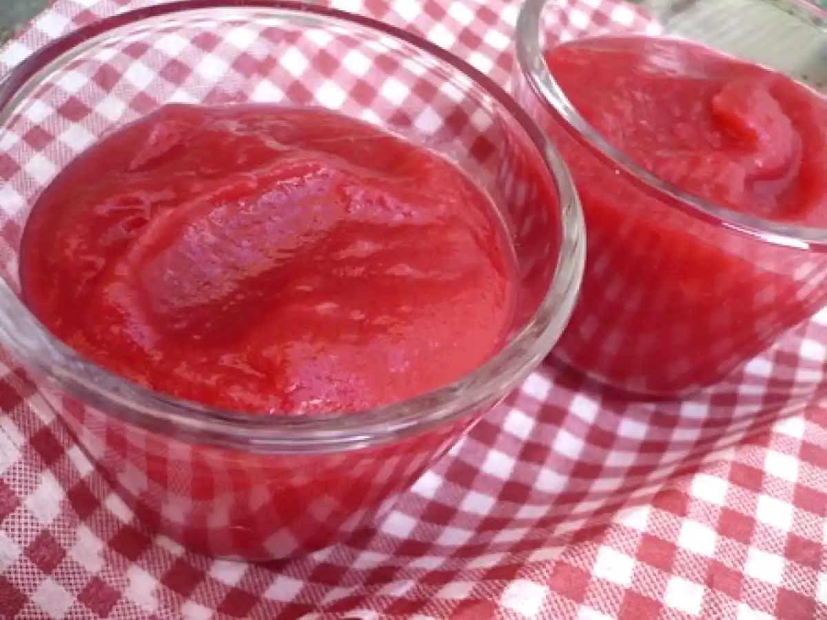 Compote de pommes au karkadé