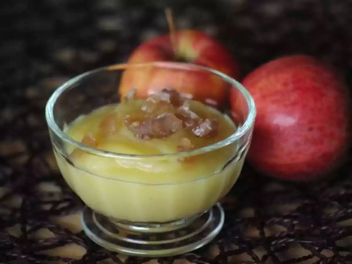 Compote de pommes aux marrons glacés