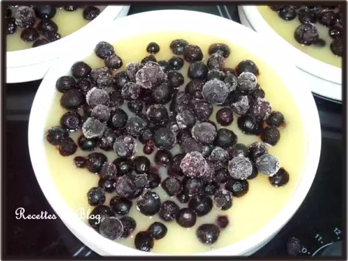 COMPOTE DE POMMES AUX MYRTILLES