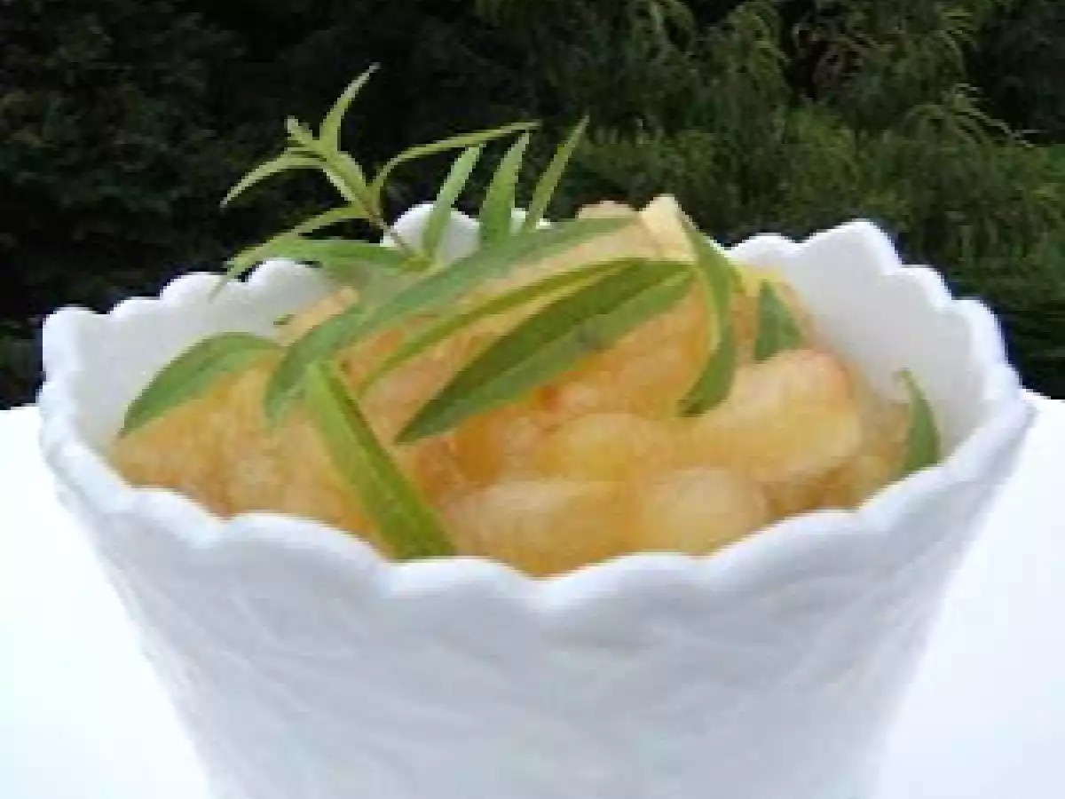Compote de pommes maison à la verveine