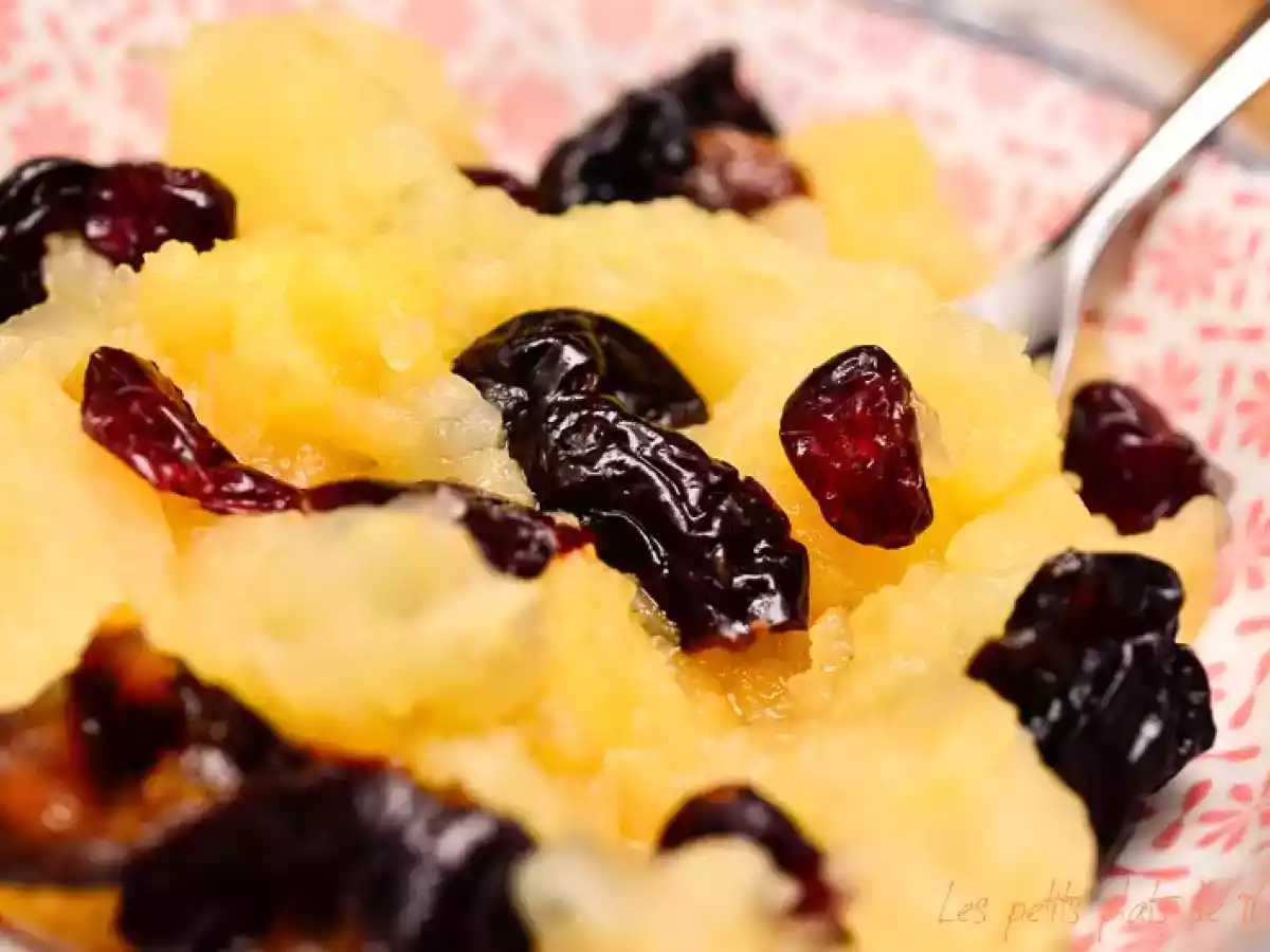 Compote de pommes, pruneaux et cranberries au micro-ondes – En mode Detox - photo 2