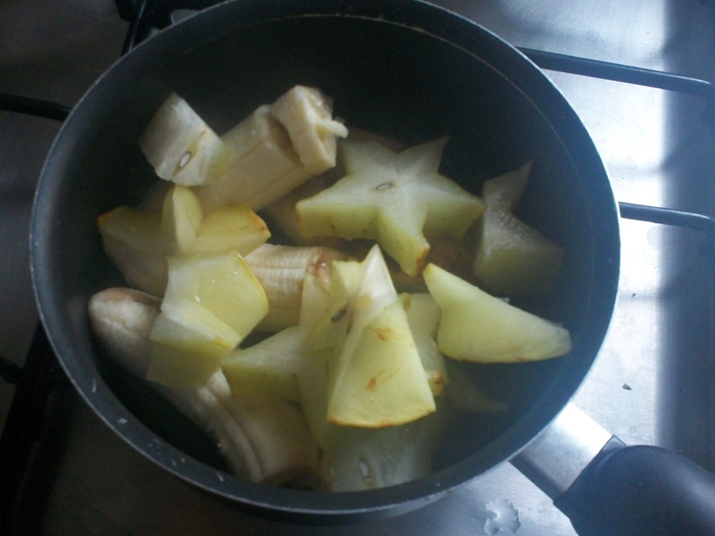 Compote étoilée banane carambole Recette Ptitchef