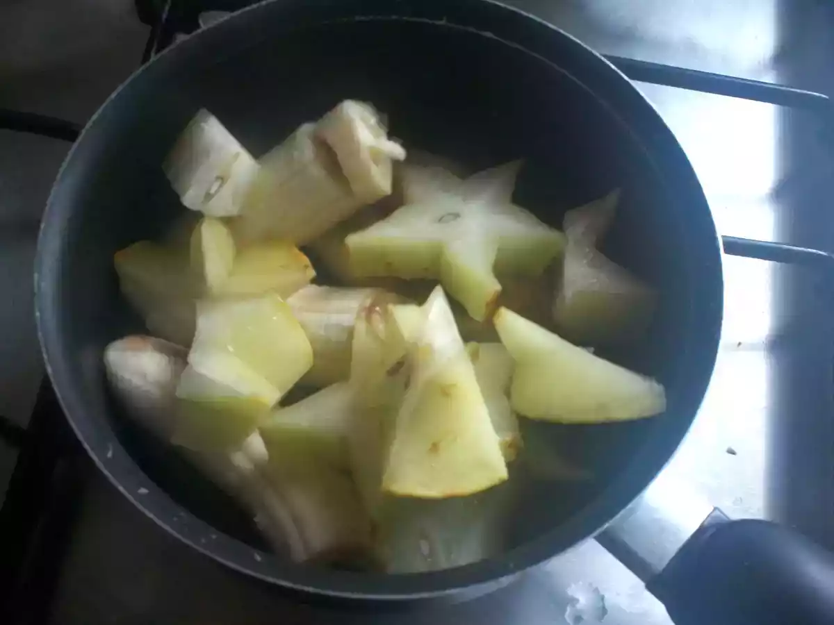 compote étoilée banane carambole