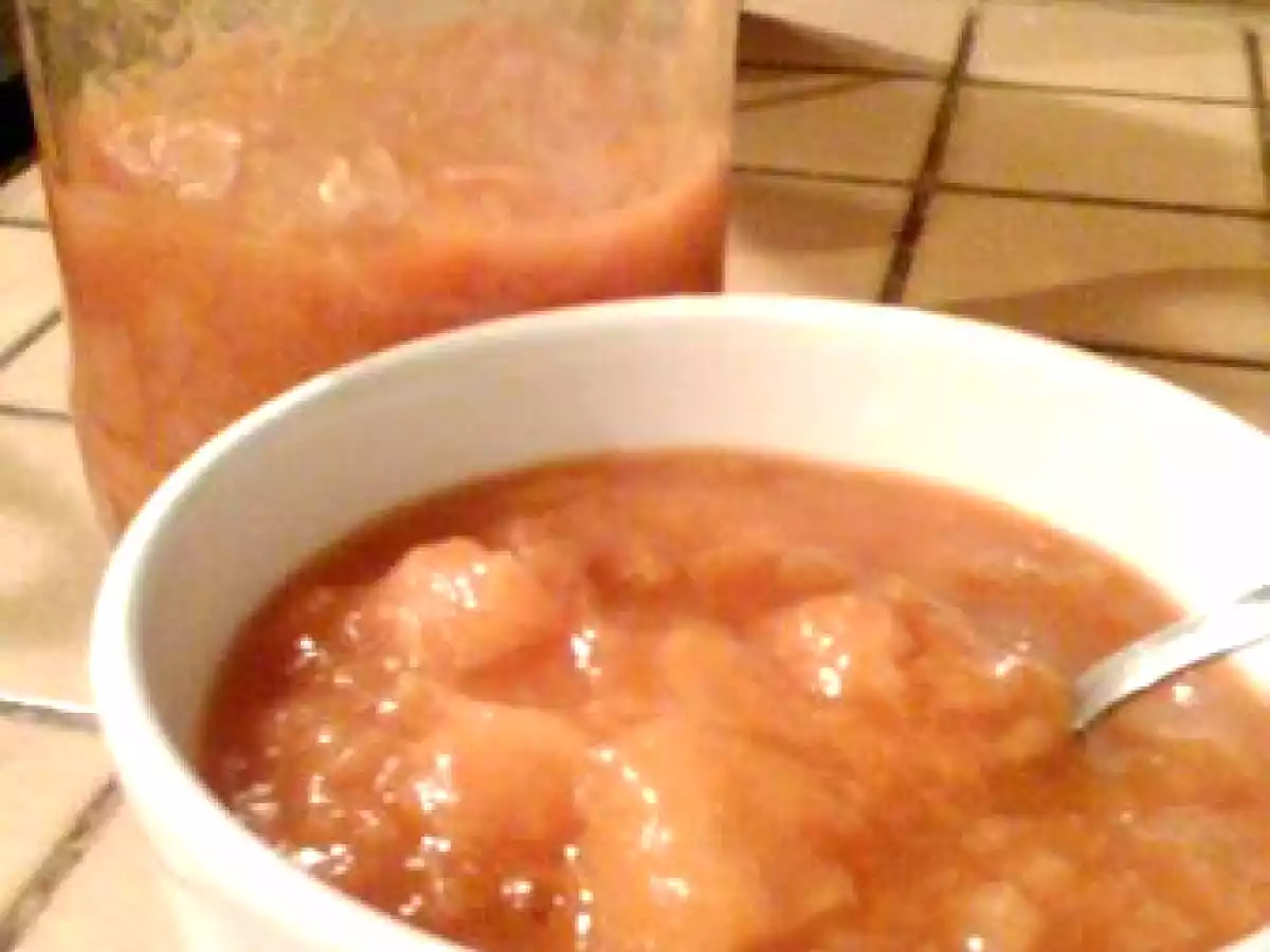 Compote pêche - abricot