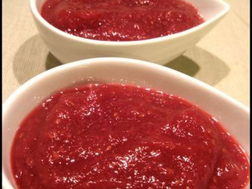 Compote pomme-framboise