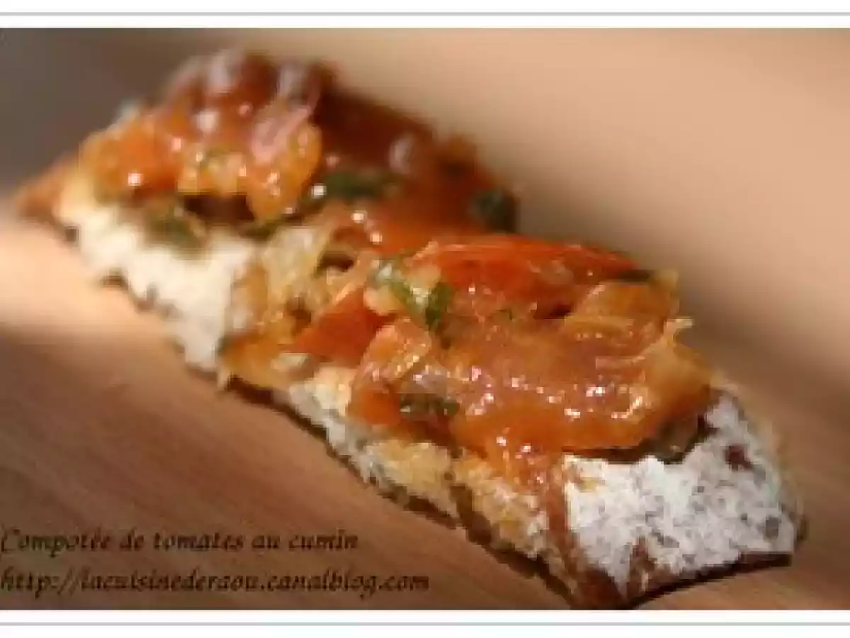 Compotée de tomates au cumin