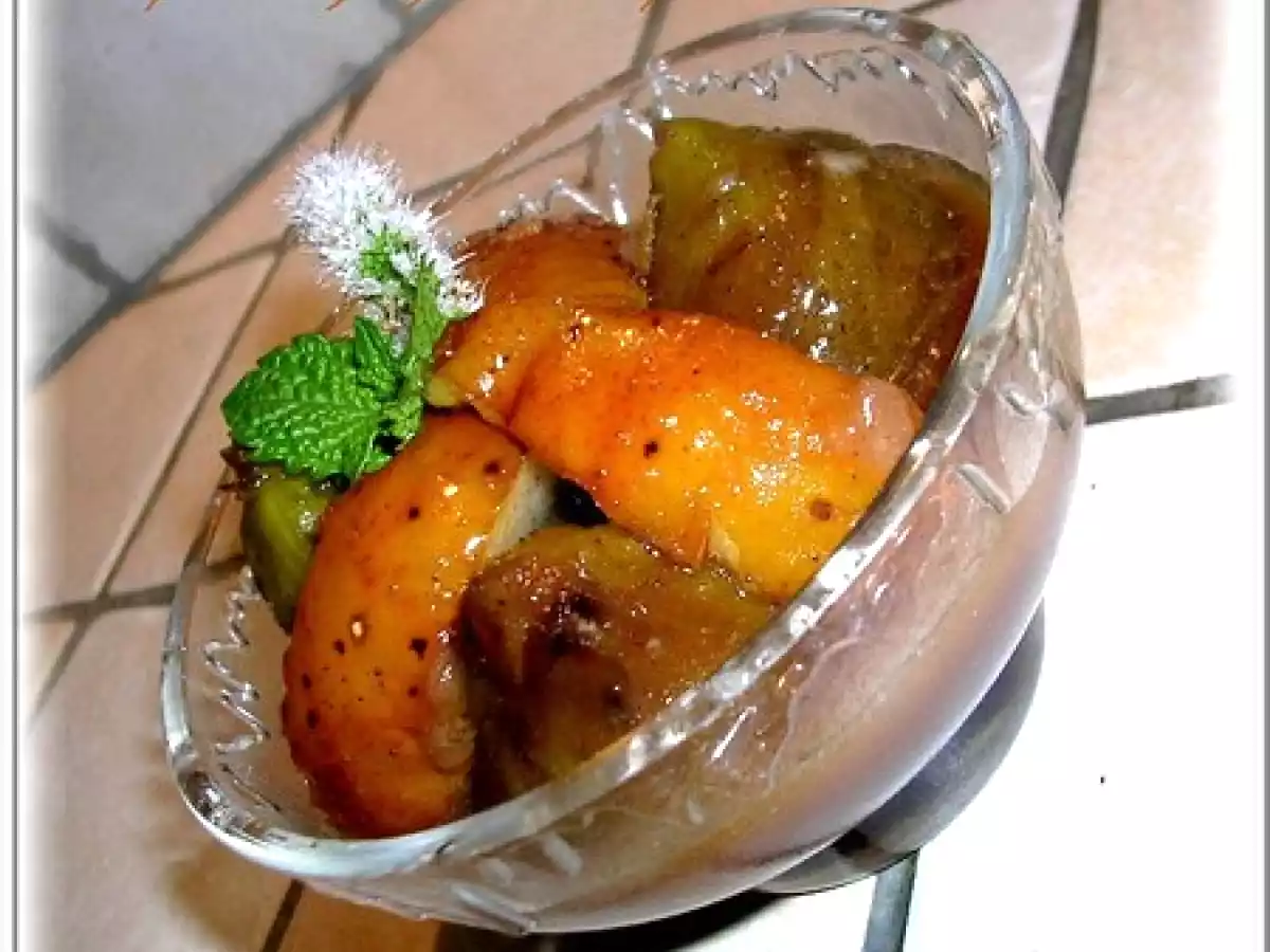 COMPOTEE FIGUES POIRES 4 EPICES ET MIEL