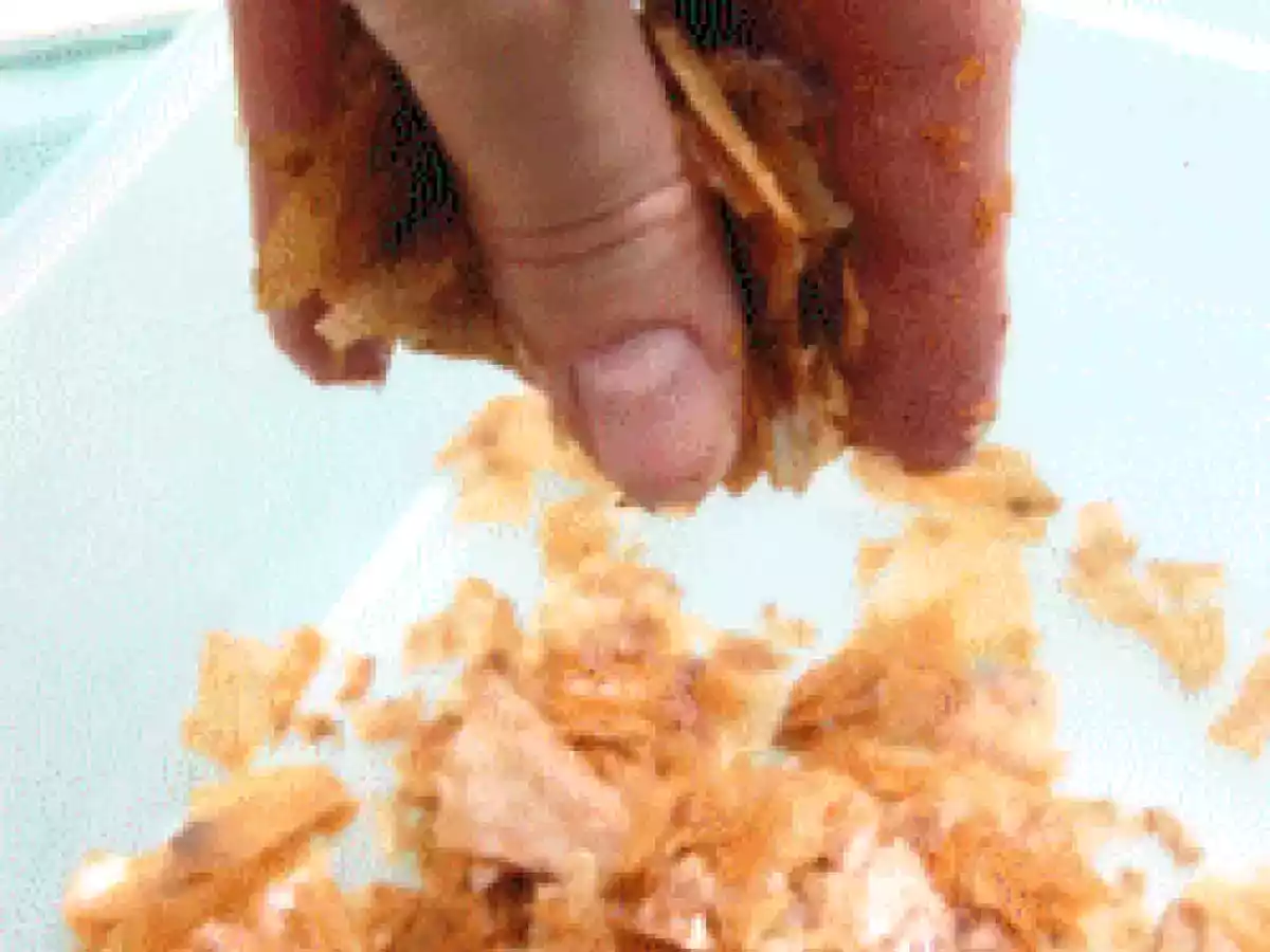 Compotée poire rhubarbe & crumble de feuilles de bricks - photo 3