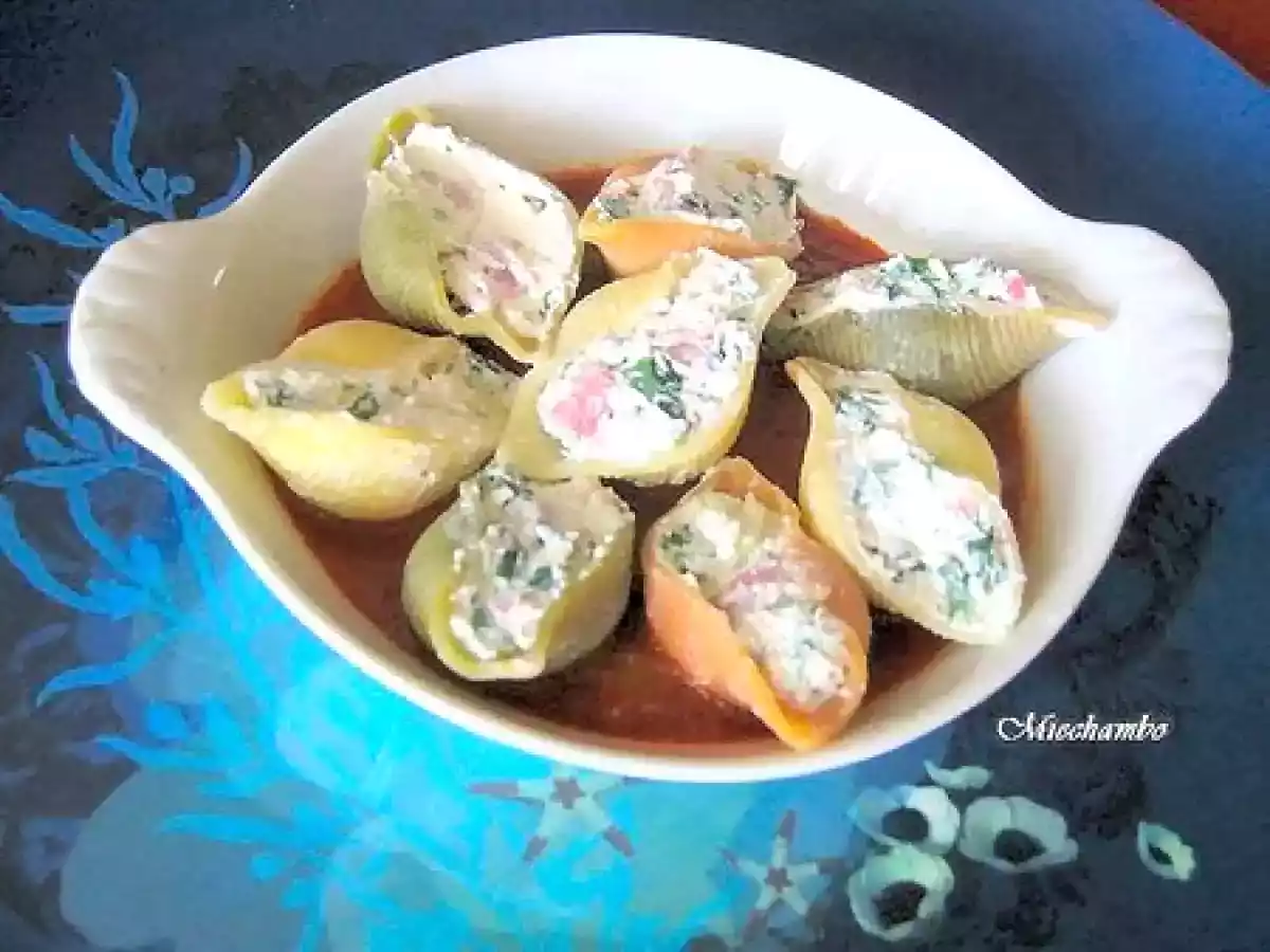 CONCHIGLIE FARCIES A L? ITALIENNE Et Tradition Provençale - photo 2