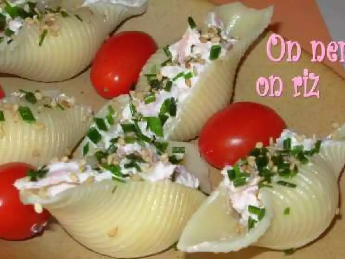 Conchiglioni farcis au jambon et au Boursin - photo 3