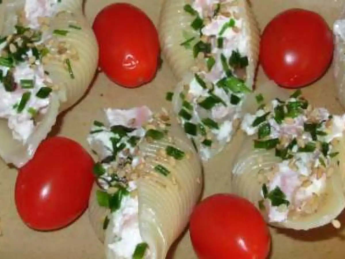 Conchoglioni farcis au jambon et au boursin - photo 2