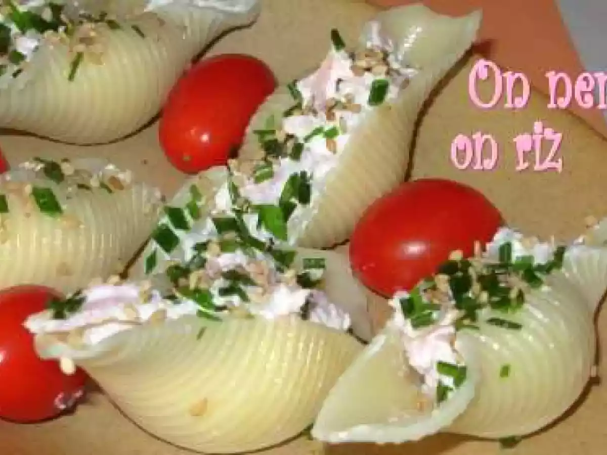 Conchoglioni farcis au jambon et au boursin - photo 3