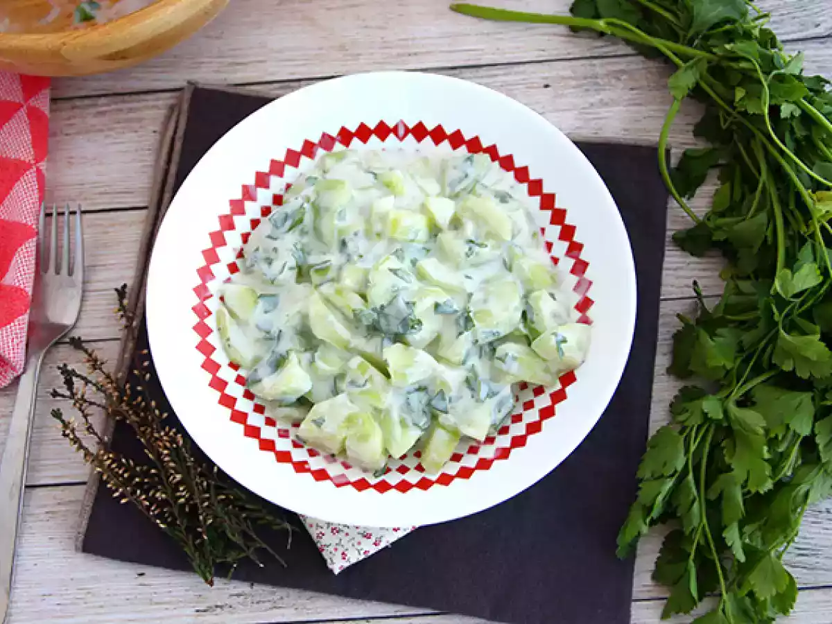 Concombre sauce au yaourt - photo 3