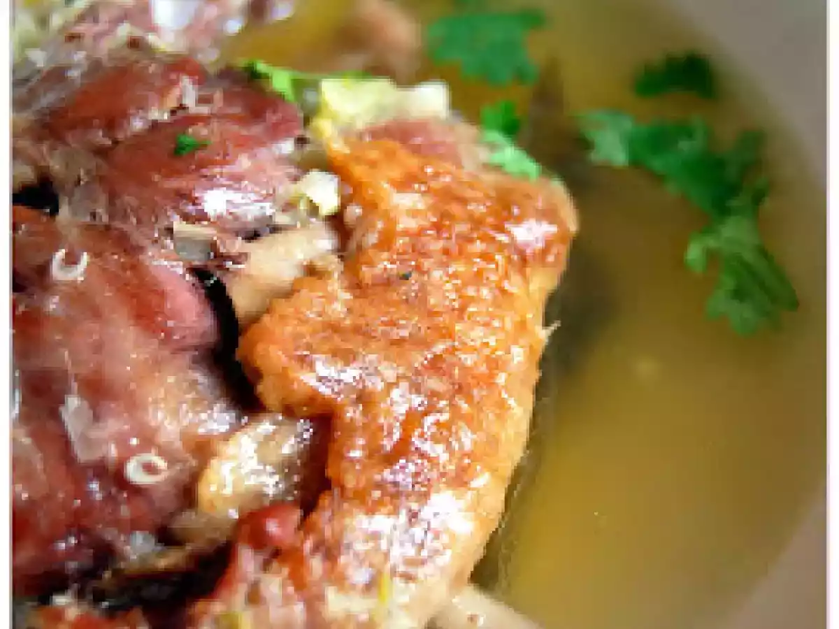 Confit de canard, bouillon thaï selon Frenchie