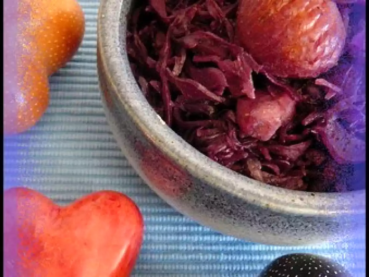 Confit de chou rouge aux châtaignes