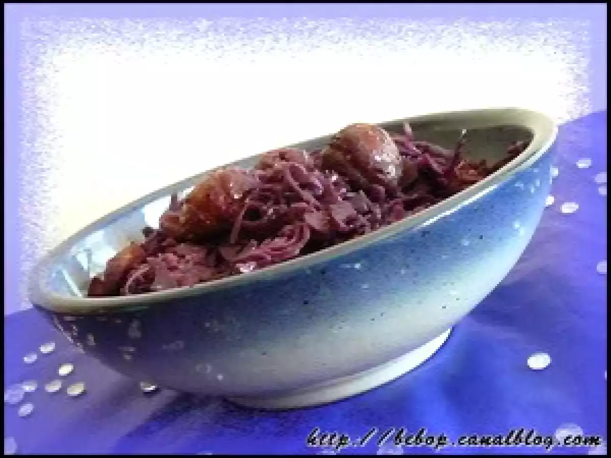 Confit de chou rouge aux châtaignes - photo 4