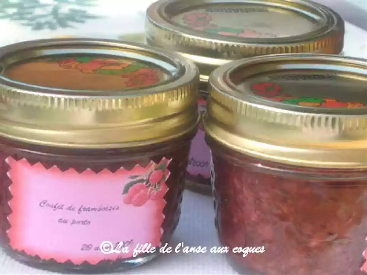 CONFIT DE FRAMBOISES AU PORTO - photo 3