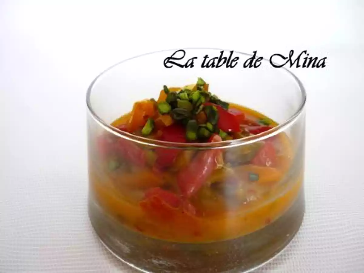 CONFIT DE POIVRONS AUX PISTACHES ET AU MIEL - photo 2