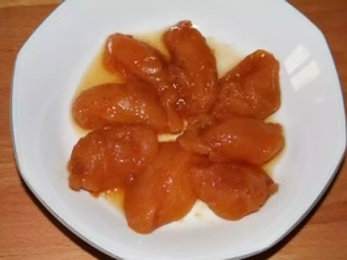 Confit de pommes au four