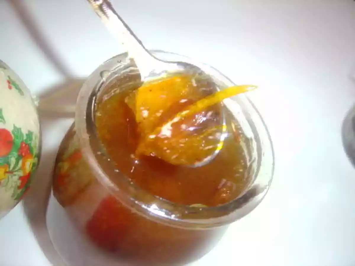 Confiture d'orange épicé et rhum raisins!!