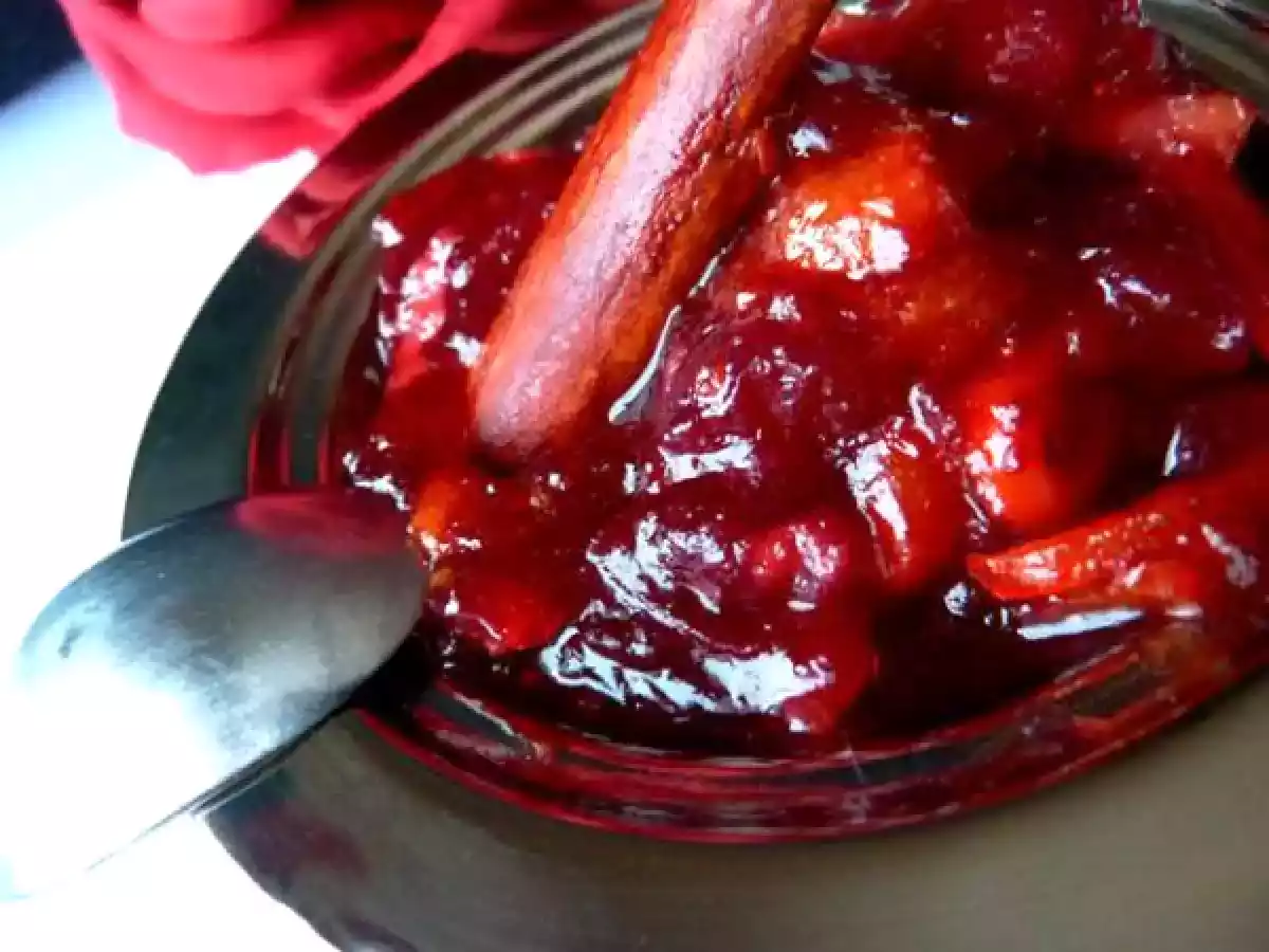 Confiture de canneberges à l'orange