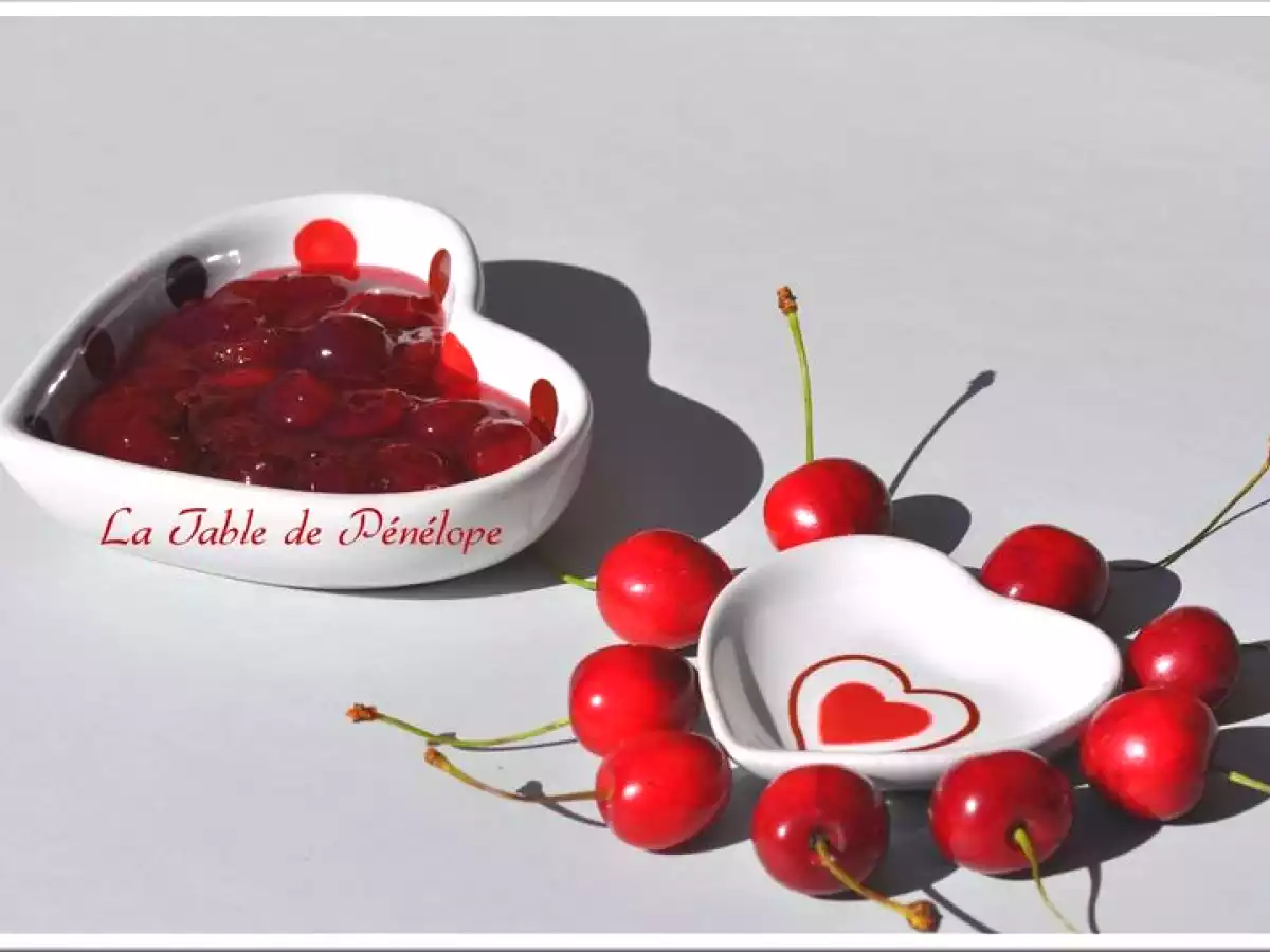 Confiture de Cerises de Montmorency aux Groseilles