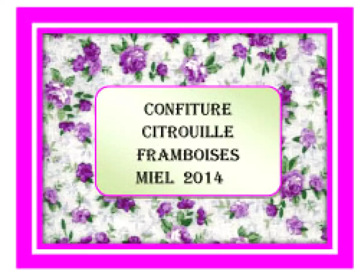 Confiture de citrouille au coulis de framboises et miel - photo 2