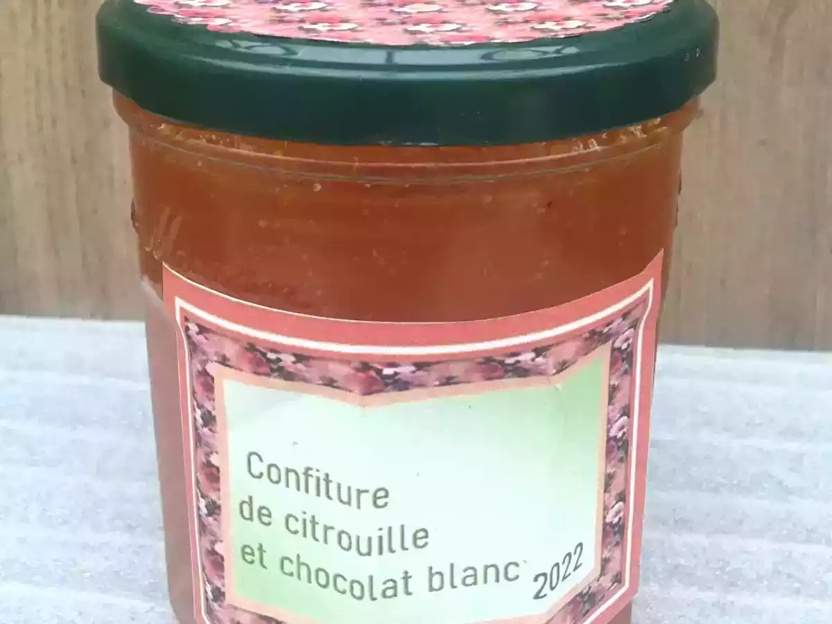 Confiture de citrouille et chocolat blanc