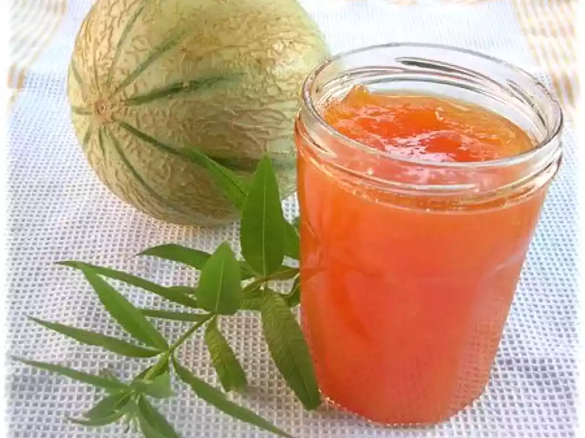Confiture de melon à la verveine citronnée