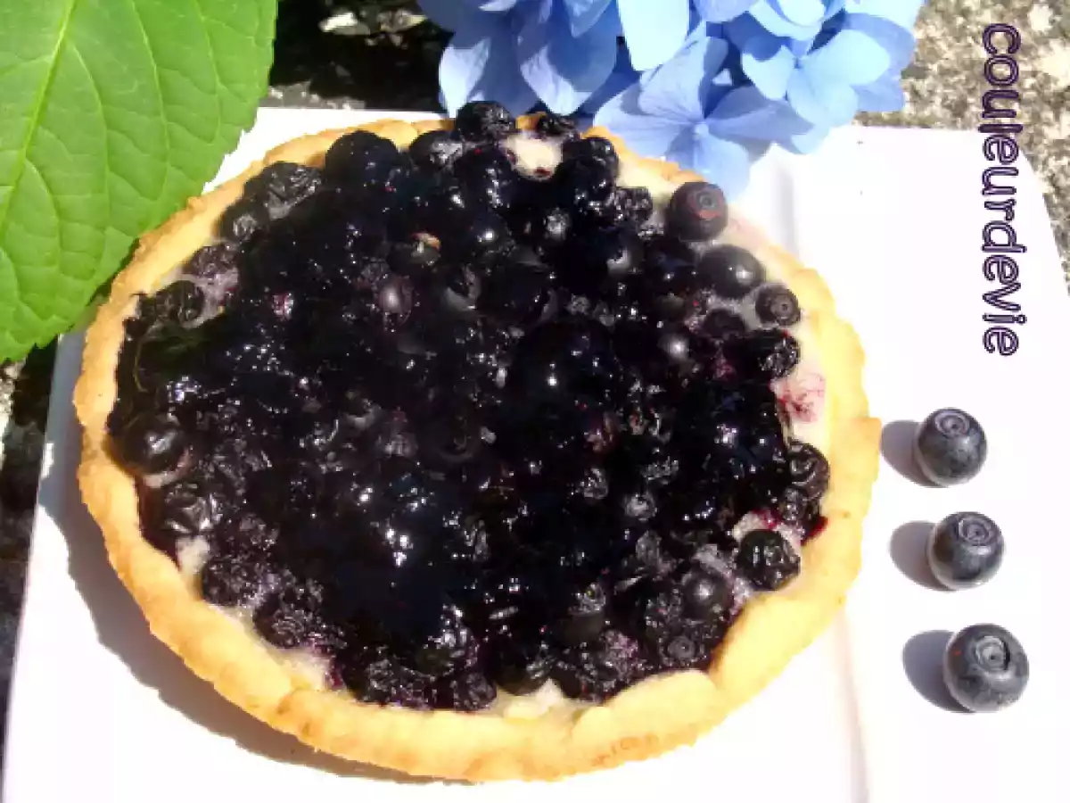 Confiture de myrtilles et tartelettes sablées aux myrtilles