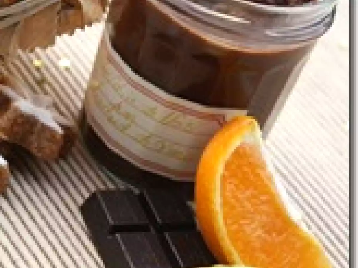 Confiture de Noël au Chocolat, Pomme et Orange