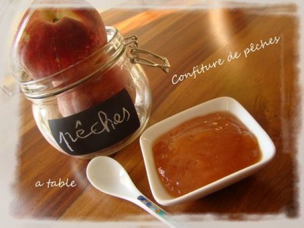 Confiture de peches allegee en sucre - Recette Ptitchef