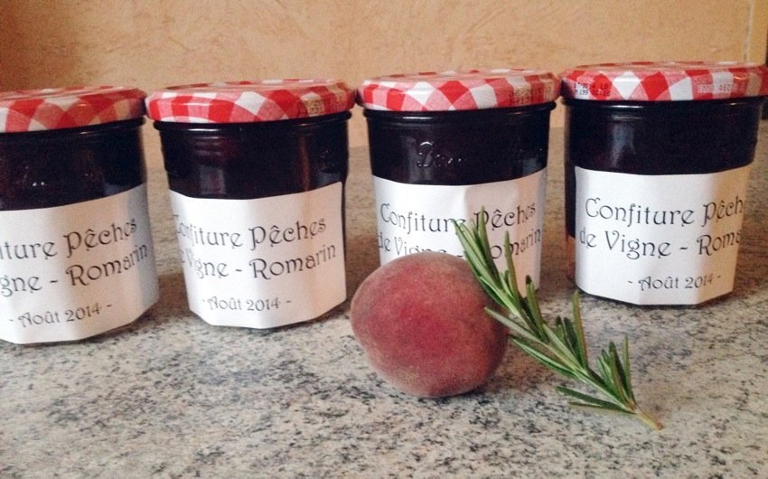 Confiture Pêche De Vigne Thermomix Confiture Pêche De Vigne 210g Maison Laurino 29 Confiture de pêches de vigne au romarin - Recette Ptitchef
