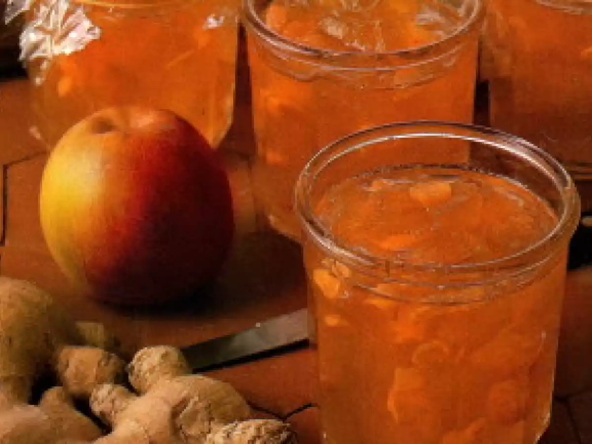 Confiture de pommes au gingembre