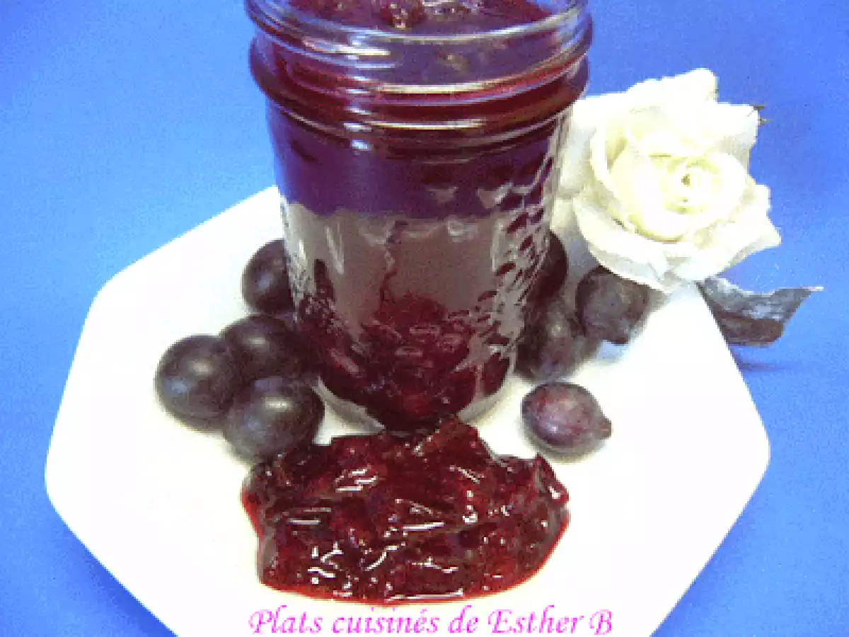 Confiture de prunes au miel